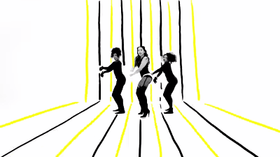 Essas mãozinhas pro lado vieram lá do "Show das Poderosas".