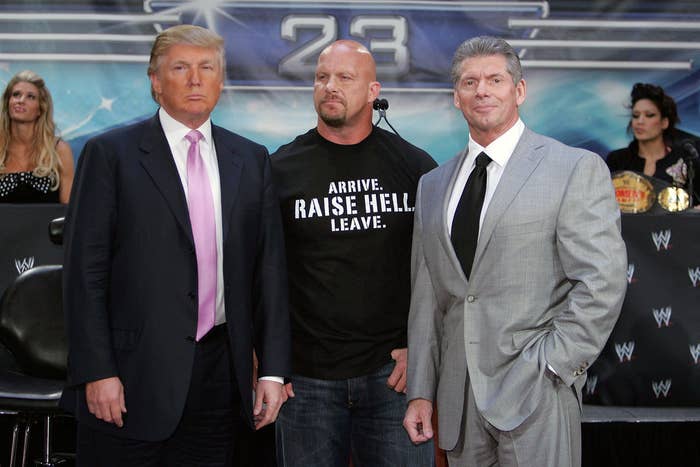 Reminder Donald Trump Was Stunned By Stone Cold Steve Austin In Wwe