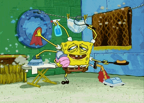 Letting your partner do all the cleaning is a really rude thing to do, actually.