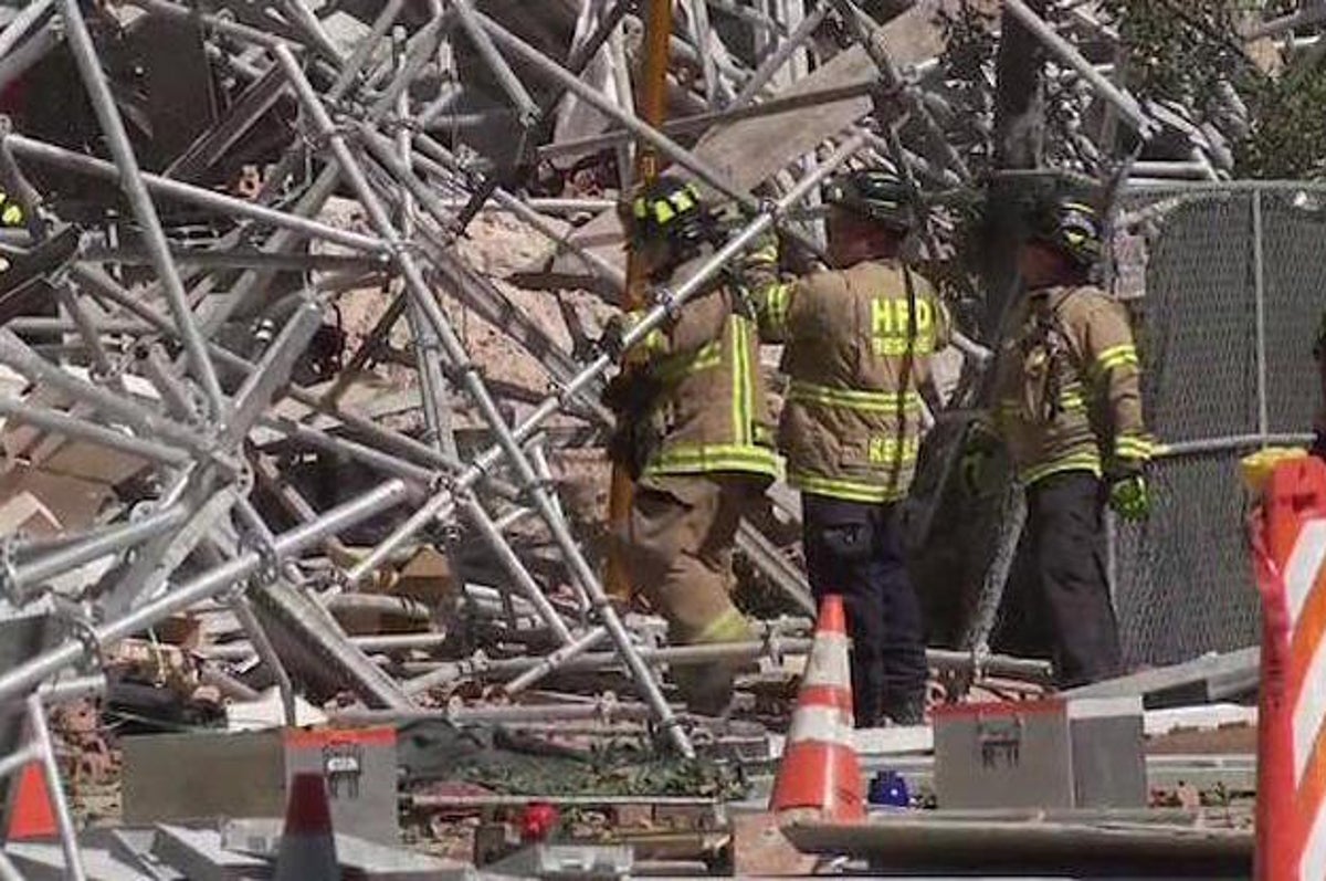 Massive Scaffolding Collapse In Houston Injures Construction Workers
