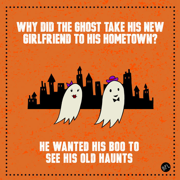 Illustration of two ghosts in the city