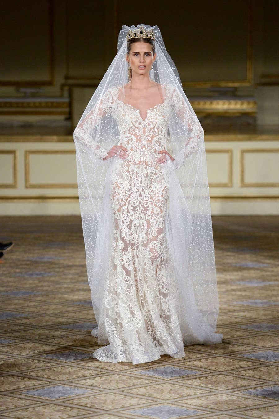sachin and babi light blue dress The best vintage inspired bridal gowns of 2012 Collections from NYC Bridal  Fashion Week : Chic Vintage Brides main image 1
