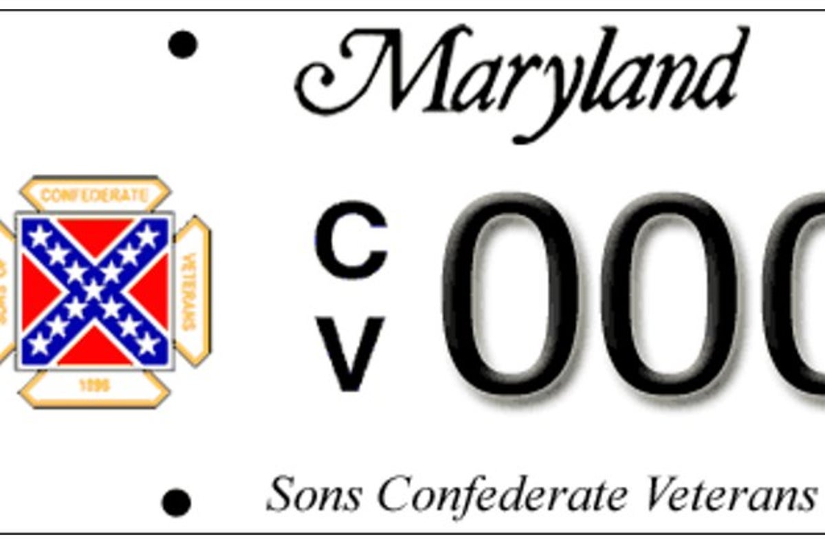Maryland Will Recall Its Confederate Flag License Plates