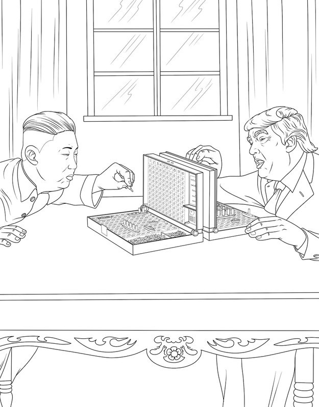 Image result for donald trump coloring book pages