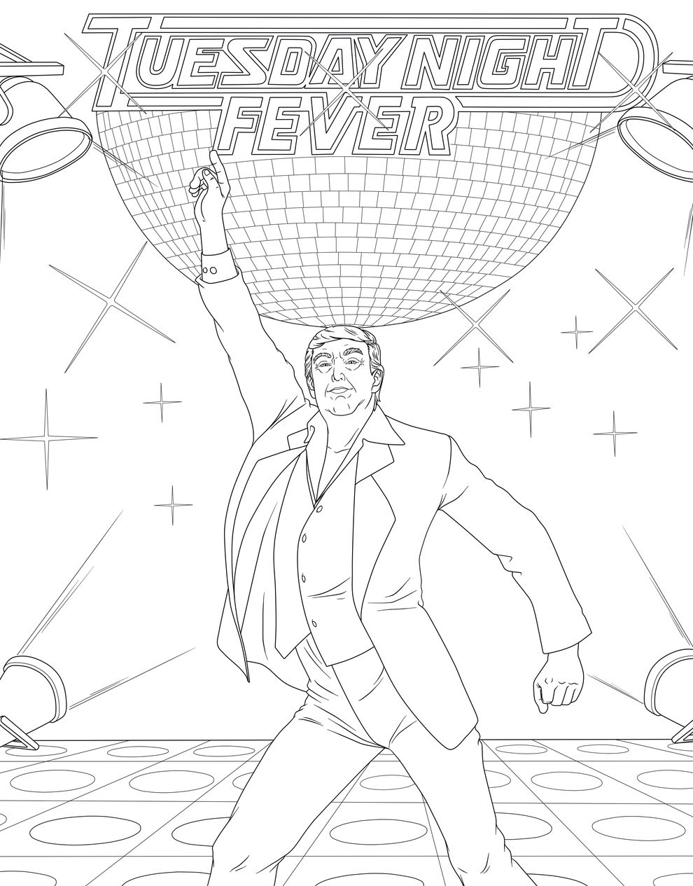 This Is What A Donald Trump Coloring Book For Adults Looks