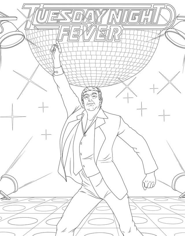 This Is What A Donald Trump Coloring Book For Adults Looks Like