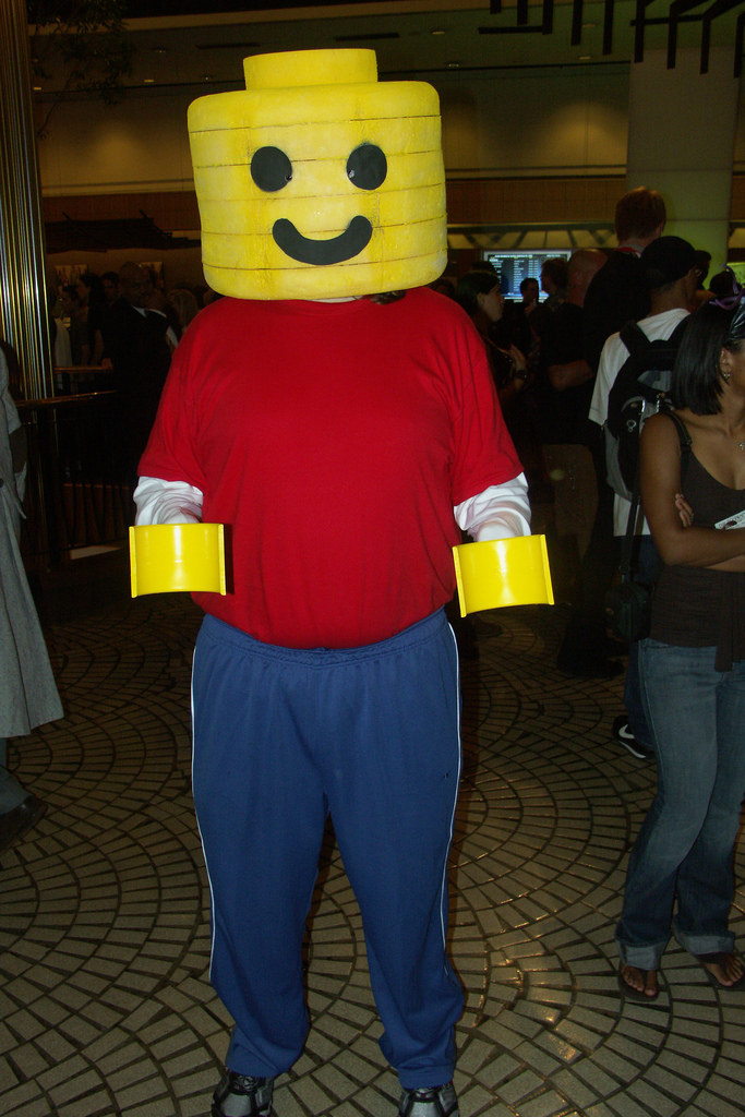 "My father-in-law built my twin toddlers and me matching red Lego costumes, and everything went fine for trick-or-treating. It wasn't until I put my costume in the dumpster of my apartment complex that things got weird — a grown man dumpster-dived to retrieve the costume and started wearing it around the neighborhood in the middle of November!"— Brent Eubank