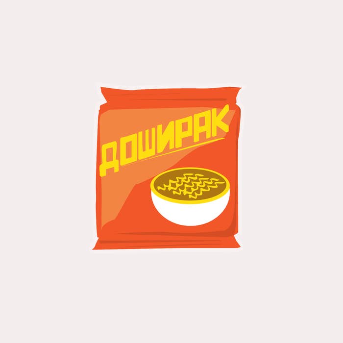 Как нарисовать доширак