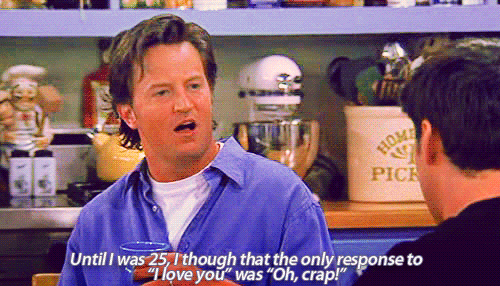 Chandler was pretty unlucky in love for the first half of Friends, always the funny one to Joey’s lothario. His fear of commitment was instigated by his parents’ divorce and did not dissipate as the years went on.But it all changed when Chandler and Monica’s friendship blossomed into a loving relationship, and Chandler realised that commitment is worth facing if you’re with the right person. He may have had slightly cold feet just before the wedding, but he overcame his fear to marry the love of his life!