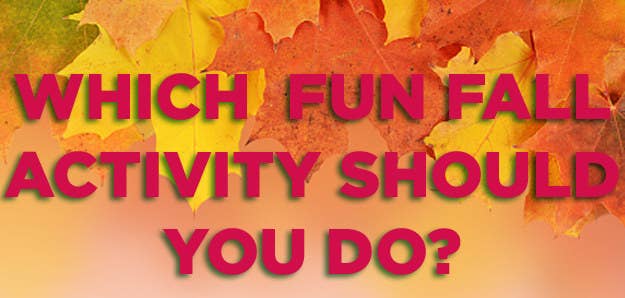 Which Fun Fall Activity Should You Do This Weekend?