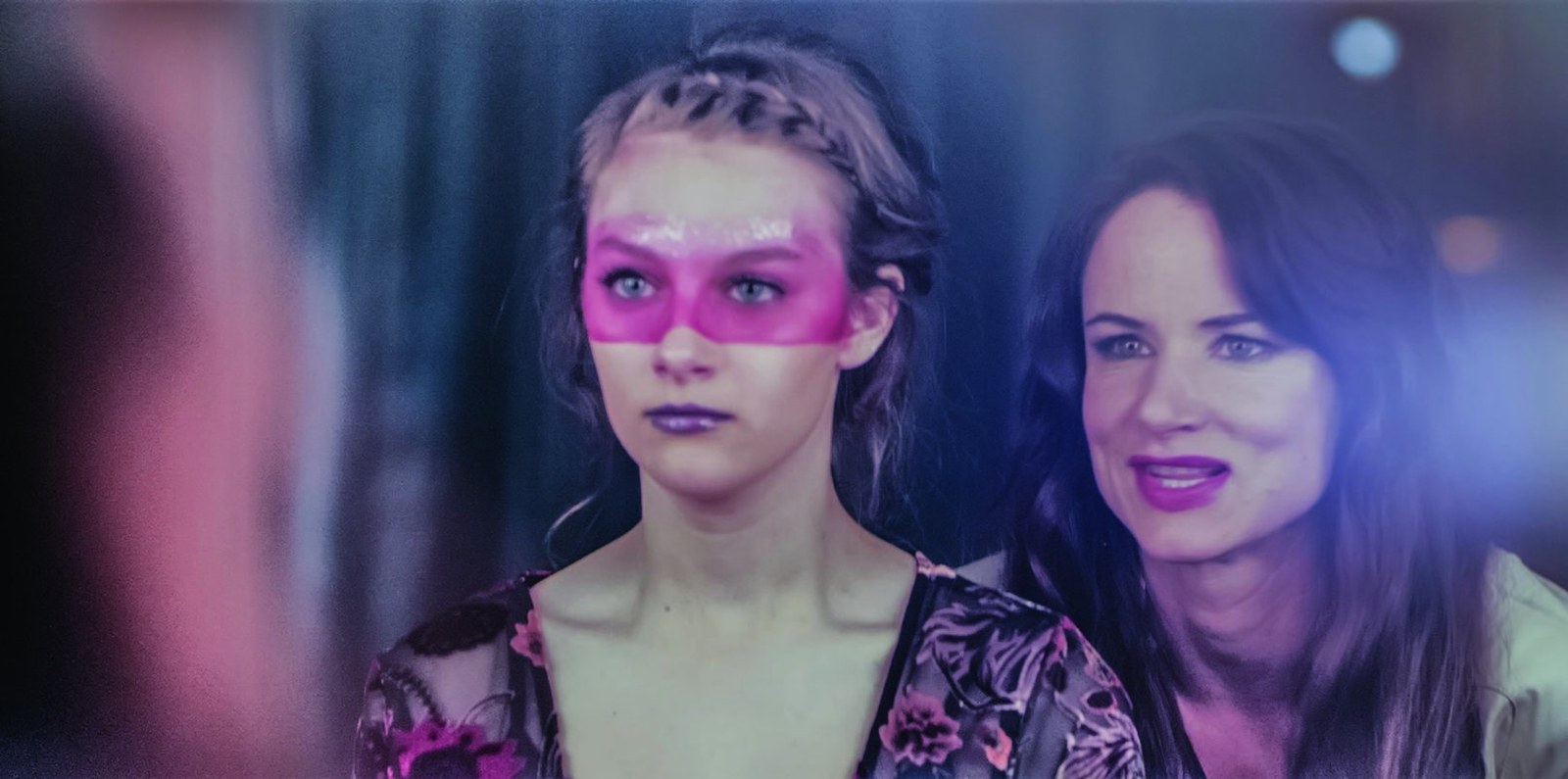 Peeples and Juliette Lewis in Jem and the Holograms.
