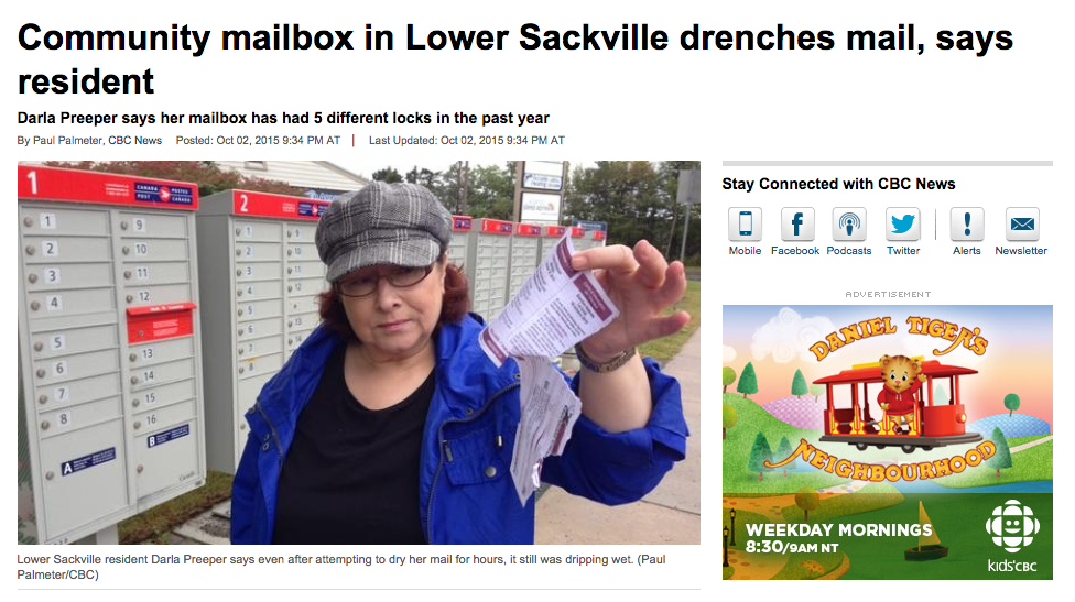 "This is not a service," she told CBC. "I don't know what you call it any longer, but it's not a service. It's unacceptable and there's no excuse for it."
