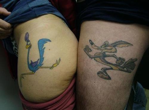 Esta ideia perturbadora de tatuagem.