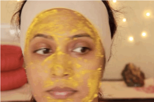 Make a paste of gram flour and water, and apply on the target area. Wait till it dries and then rub it off like in the GIF above. You have to do it at least twice a week for a few months to see permanent results. But it's waaaaaay less expensive than laser hair removal. It's VERY IMPORTANT to test it out on your hand before putting it on your face. – Submitted via amreend.