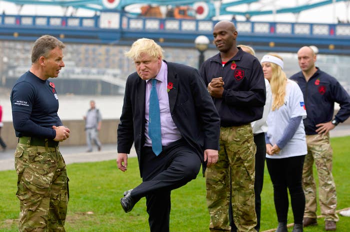 Here S Boris Johnson Inevitably Making An Arse Of Himself In A Tug Of War