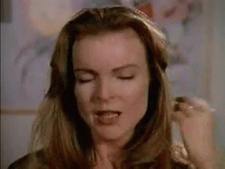 After faking her death following a drunk driving accident, Kimberly comes back to take revenge on Michael Mancini (who was driving the car) and reveals to us that she didn't leave the accident unscathed, in easily one of the most shockingly unexpected '90s TV moments. 😱