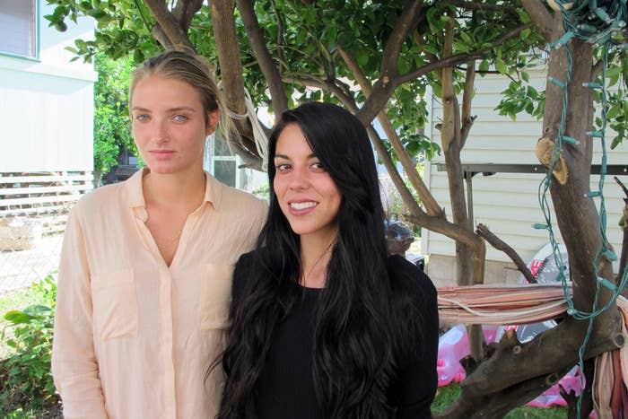 Courtney Wilson, left, and Taylor Guerrero in Honolulu on Oct. 28.