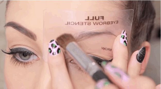 Start slowly; you can always add more! Cover the entire brow with the powder.