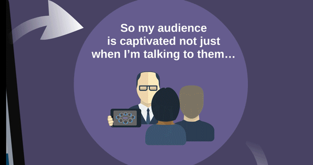 Most presenters know that there's always a handful of people who'll be on their phones during the whole presentation. So give the people what they want: Put your presentation on that little screen for them!