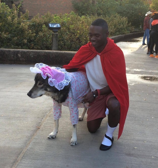 Little Red Riding Hood and her grandmother