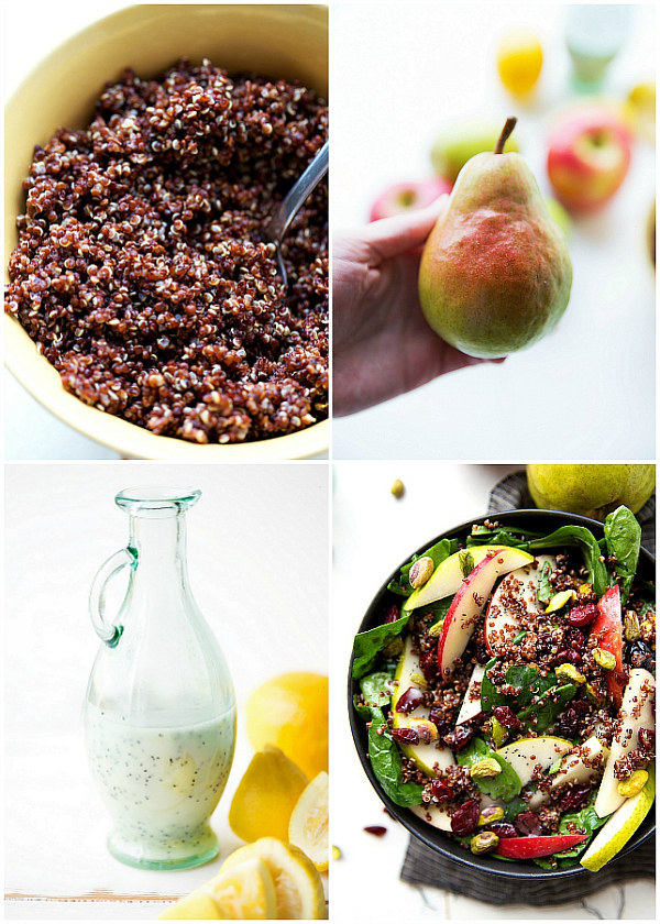 Topped with homemade poppyseed vinaigrette. Get the recipe.
