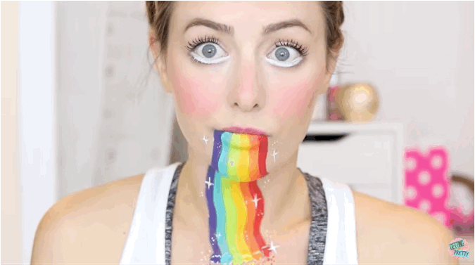 Here's How To Do The Rainbow Snapchat Filter IRL For Halloween