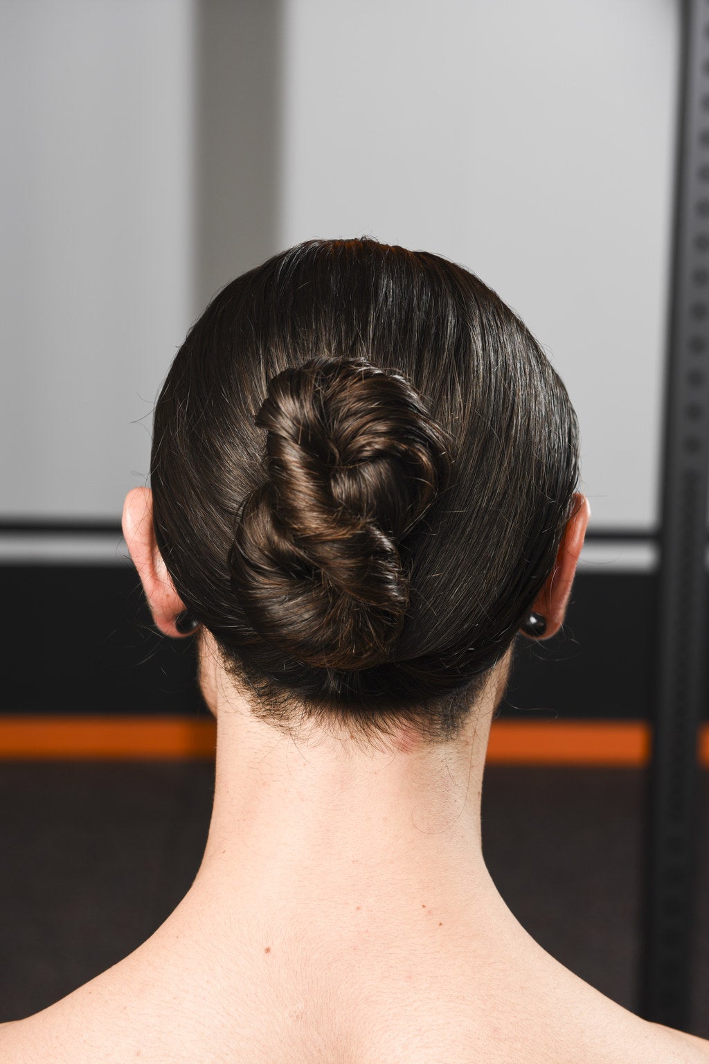 Try This Cool Figure-8 Bun When Your Hair Is Dripping Wet