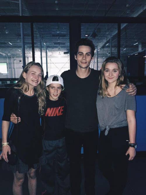 Dylan Britt with their fans