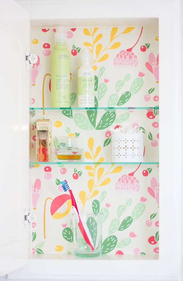 It will make you happier whenever you open the cabinet.Get the tutorial at Design Improvised.