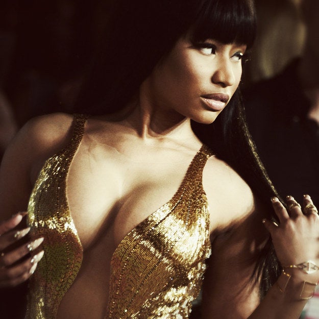 nicki minaj gold dress vma 2015 758 Nicki Minaj Vma 2015 Stock Photos, High-Res Pictures, and Images