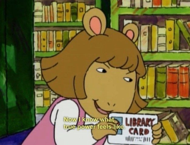 And then in 2006 Harper came into power, and it was pretty much immediately like that scene in Arthur when a certain Dora Winifred gets her library card.