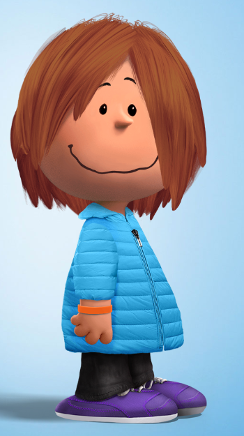 Red hair, blue eyes, and quite short