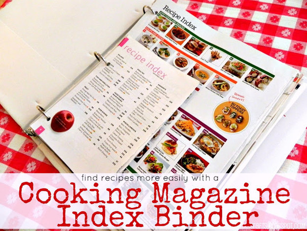 Pick up a binder to house all of your favorite recipes.