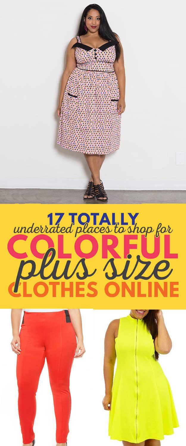 17 Completely Underrated Places To Find Colorful Plus-Size Clothes