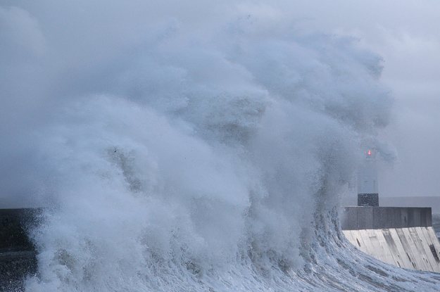 Storm Abigail Leaves Thousands Without Power As 90mph Winds Batter The UK