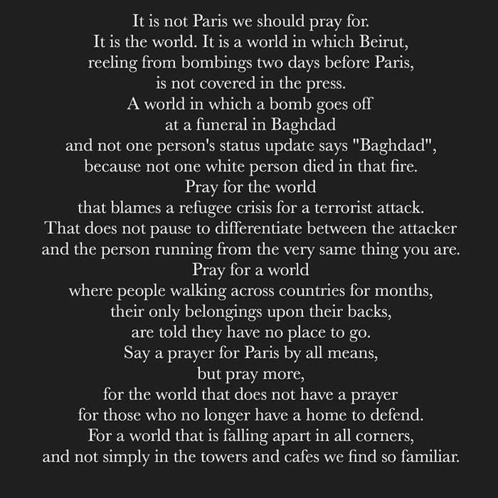 Karuna Parikh Sex - Thousands Of People Are Sharing This Poem Written In The Aftermath Of The  Paris Attacks