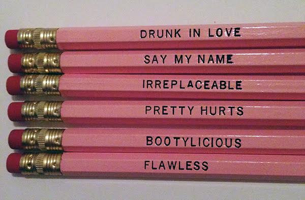 For the writer or stationary freak in your life that needs Queen Bey inspiration. A pack of pencils with quotes from the GAWD herself!