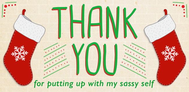 Dear Mom and Dad,As a kid, I remember lying down next to the tree in the wee hours of every Christmas Eve, certain that "this time around" I would catch Santa dropping off the presents. One of you guys would always sit with me and explain that as long as I was planted like a rock right on Santa's path, dear ol' Santa wouldn’t stop by our place. I, with the stubbornness of a wild goat, ignored you and insisted on waiting for him. At some point, I would doze off...and next thing I knew, I'd open my eyes to a mountain of impeccably wrapped presents, placed all around the tree and spilling over into the living room. How Santa pulled off the quietest gift delivery ever, I do not know. I am equally dumbfounded by how he knew exactly what I wanted. But thank you. Thank you being patient, generous, and putting up with my sassy self all those Christmases.Love uuu,Leslie