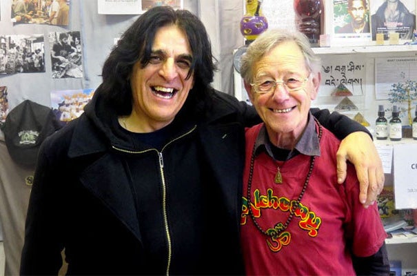 Lee Harris (right) with Jaz Coleman, lead singer of the punk band Killing Joke.