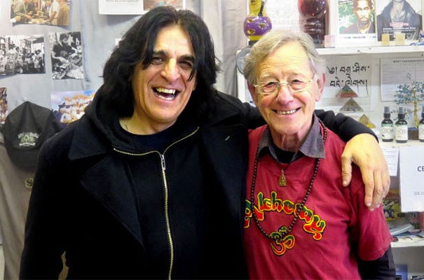 Lee Harris (right) with Jaz Coleman, lead singer of the punk band Killing Joke.