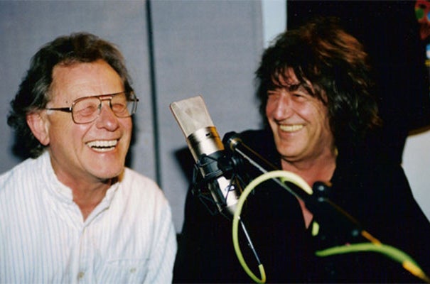 Lee Harris (left) with Howard Marks, the notorious cannabis smuggler and author of Mr Nice.