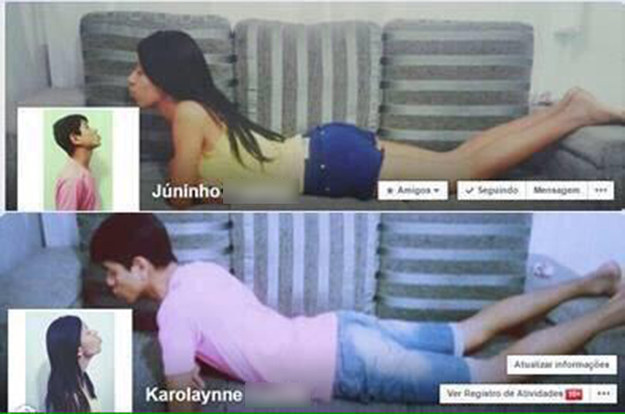 Este já clássico cabeçalho de casal no Facebook.
