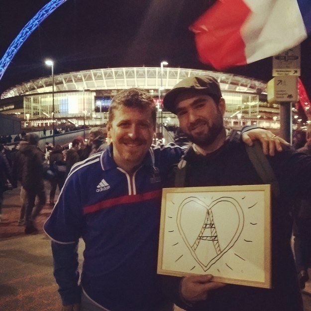 Peace and love in Paris.