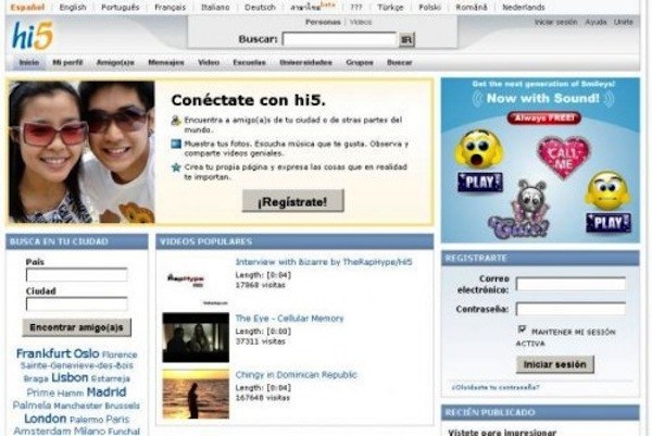 Y antes de Facebook tuviste HI5.