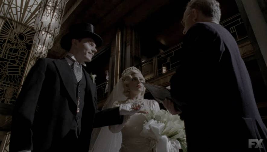 lady gaga wedding dress american horror story Lady Gaga
