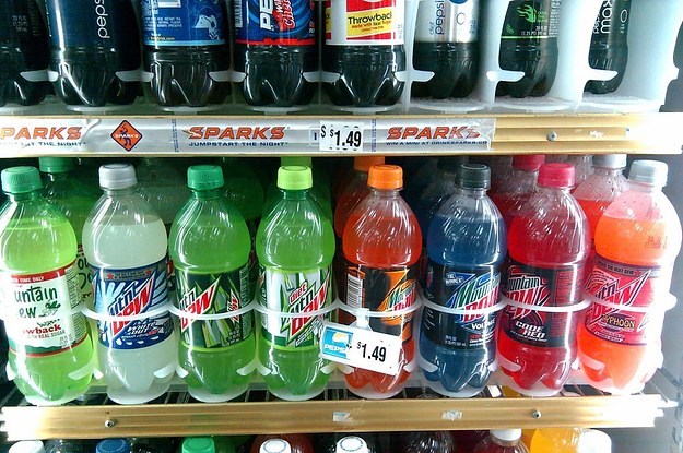 Mountain dew code red label