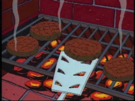 The important point is that they were flame-grilled once upon a time.