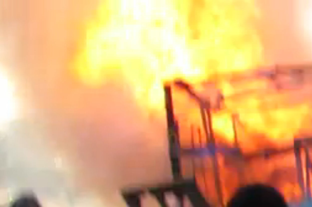 Exploding Camp Ground A Huge Explosion In A Refugee Camp Shows Risks Taken To Keep Warm