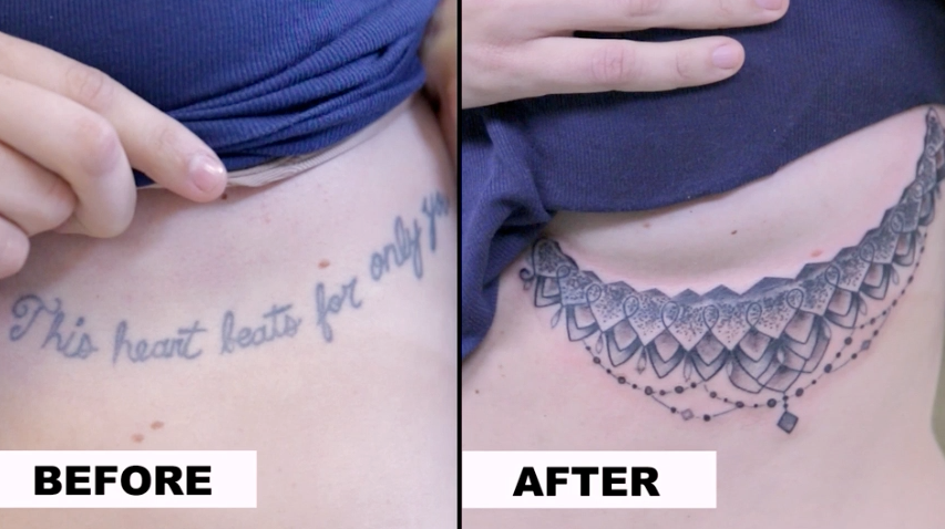 People Get The Tattoos They Regret Covered Up