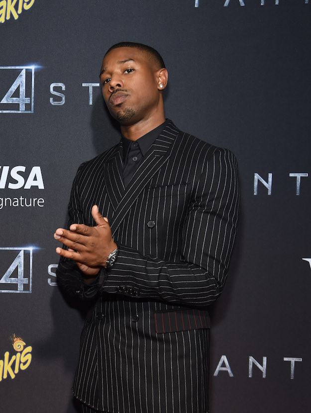 michael b jordan black suit